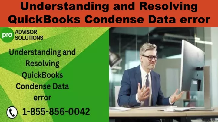 understanding and resolving quickbooks condense data error