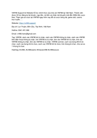 vnf88 support l website