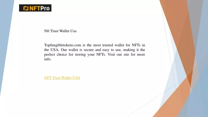 nft trust wallet usa topfungibletokens