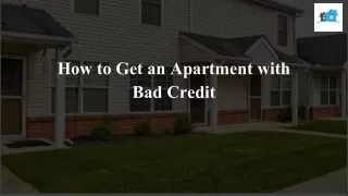 Privately Owned Apartments No Credit Check