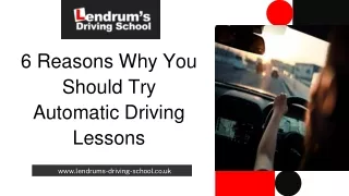 Automatic Driving Lessons Plymouth