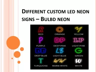 different custom led neon signs bulbd neon
