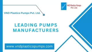 VND Plastico Pumps Pvt. Ltd.