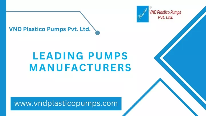 vnd plastico pumps pvt ltd