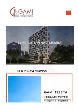 1 BHK Flats /Apartments for Sale in Navi Mumbai