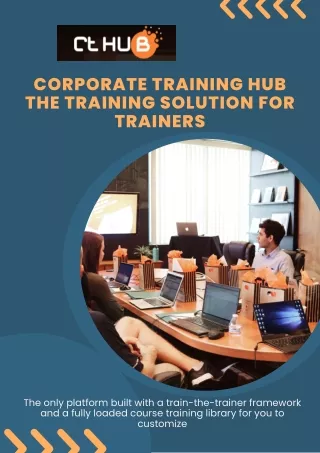 Corporate Training Hub The Training Solution For Trainers