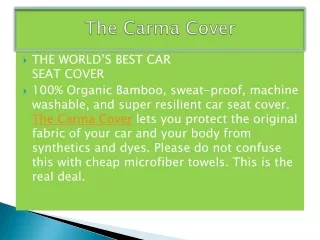 The Best Car Seat Cover