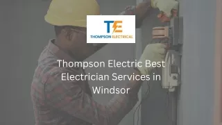 Best Residential Electricians in Windsor