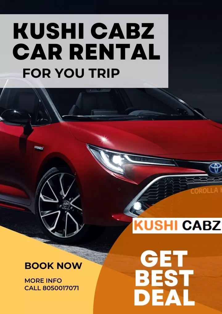 kushi cabz car rental for you trip