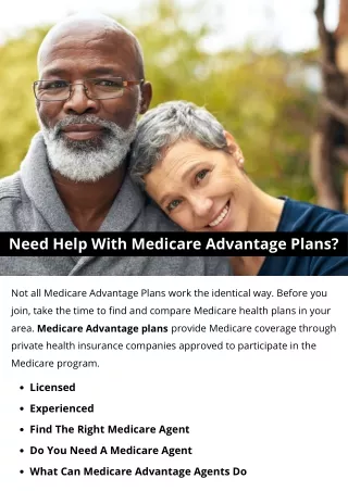 Need Help With Medicare Advantage Plans