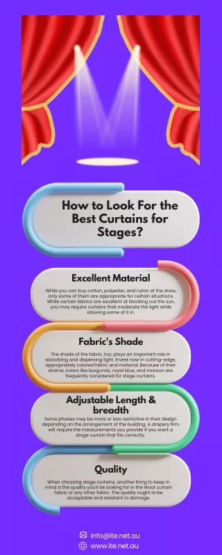 how to look for the best curtains for stages