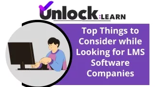 Top Things to Consider while  Looking for LMS  Software  Companies