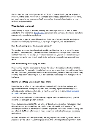 introduction machine learning is the future
