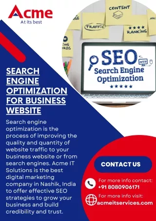 Search Engine Optimization for Business Website