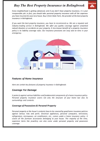 Buy The Best Property Insurance in Bolingbrook