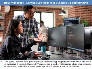 How Managed IT Services Can Help Your Business Up and Running