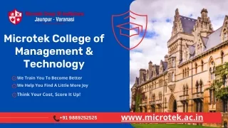 Best College in Varanasi - Microtek Group of Institutions