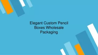 Pencil Packaging Boxes