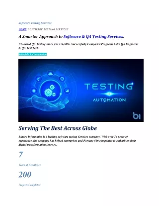 software testing services company in india