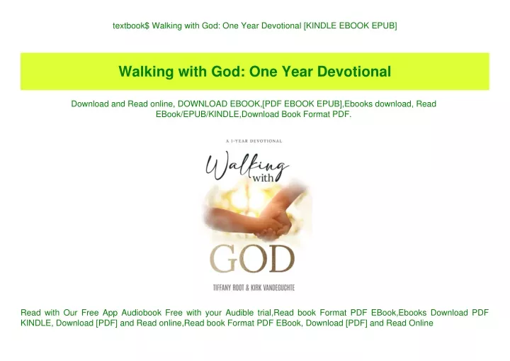textbook walking with god one year devotional