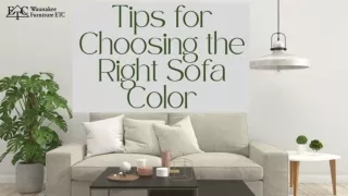Tips for Choosing the Right Sofa Colour