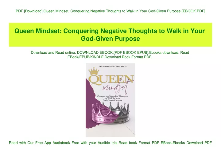 pdf download queen mindset conquering negative