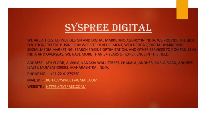 syspree digital