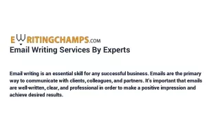 email writing services by experts