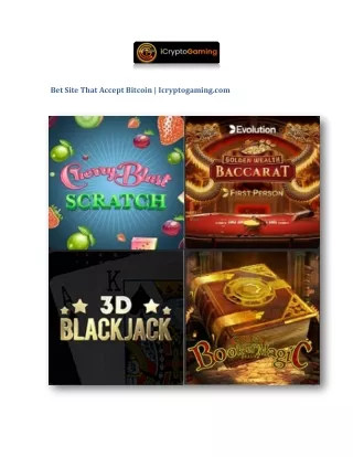 bet site that accept bitcoin icryptogaming com