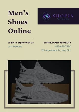 Start Buying Sustainable Shop in Style Men's Shoes Online!