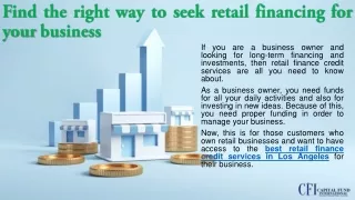 Best retail finance credit services in Los Angeles