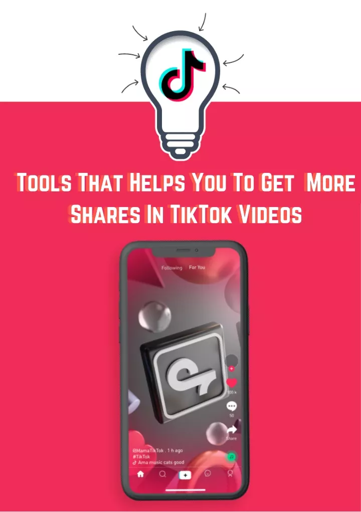 tools that helps you to get more shares in tiktok