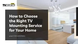 TV Mounting Service Austin