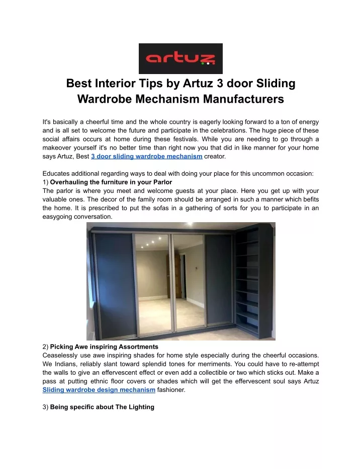 best interior tips by artuz 3 door sliding