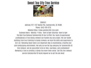 sweet tea city tree service