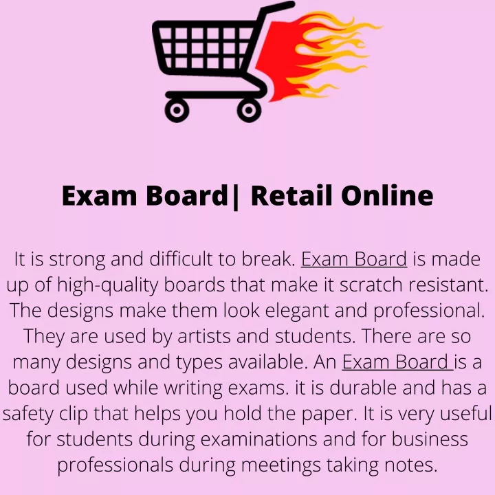 exam board retail online