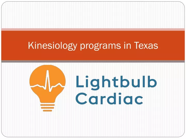 kinesiology programs in texas