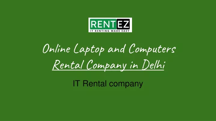 online laptop and computers r ental company in delhi