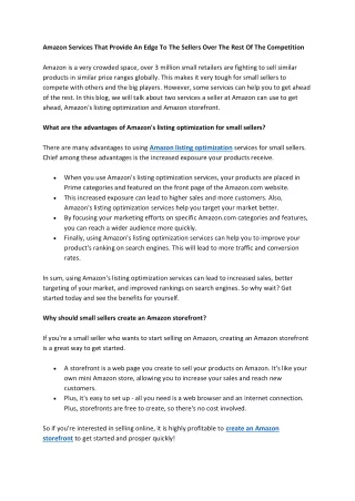 amazon services that provide an edge