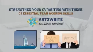 Strengthen your CV Writing with these 07 essential team working skills