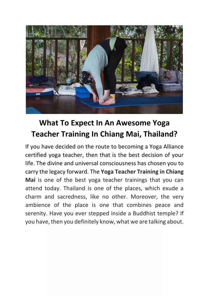 what to expect in an awesome yoga teacher