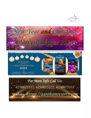 New Year and Christmas Party Packages 2023