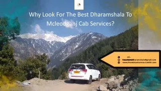 Why Look For The Best Dharamshala To Mcleodganj Cab Services