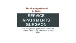 Service apartments Gurgaon