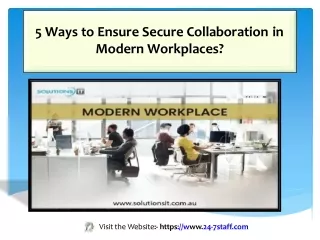 Five Ways to Ensure Secure Collaboration in Modern Workplaces