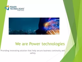 IoT Solution Singapore by Power Technologies