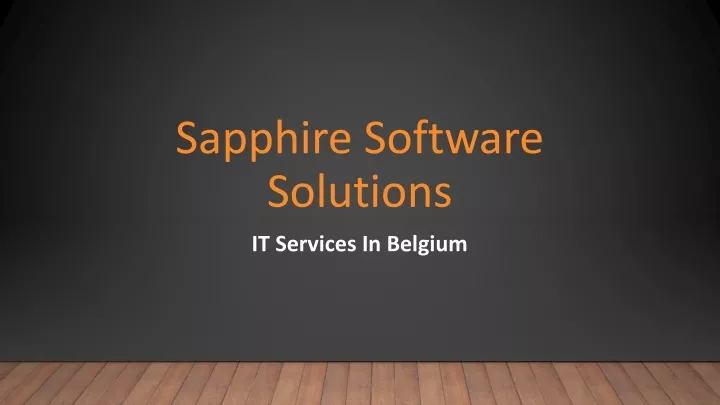 sapphire software solutions