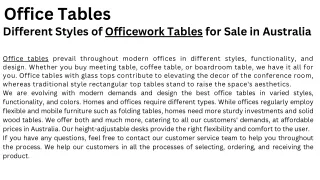 office tables