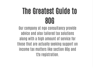 Tax benefits under section 80g