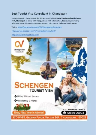 Best Tourist Visa Consultant in Chandigarh